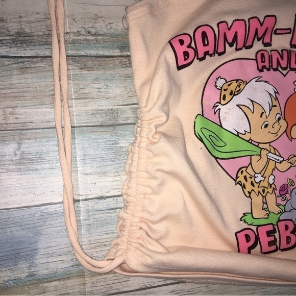 Flintstones Pebbles & Bamm-Bamm Peachy One Shoulder Top - Picture 5 of 5